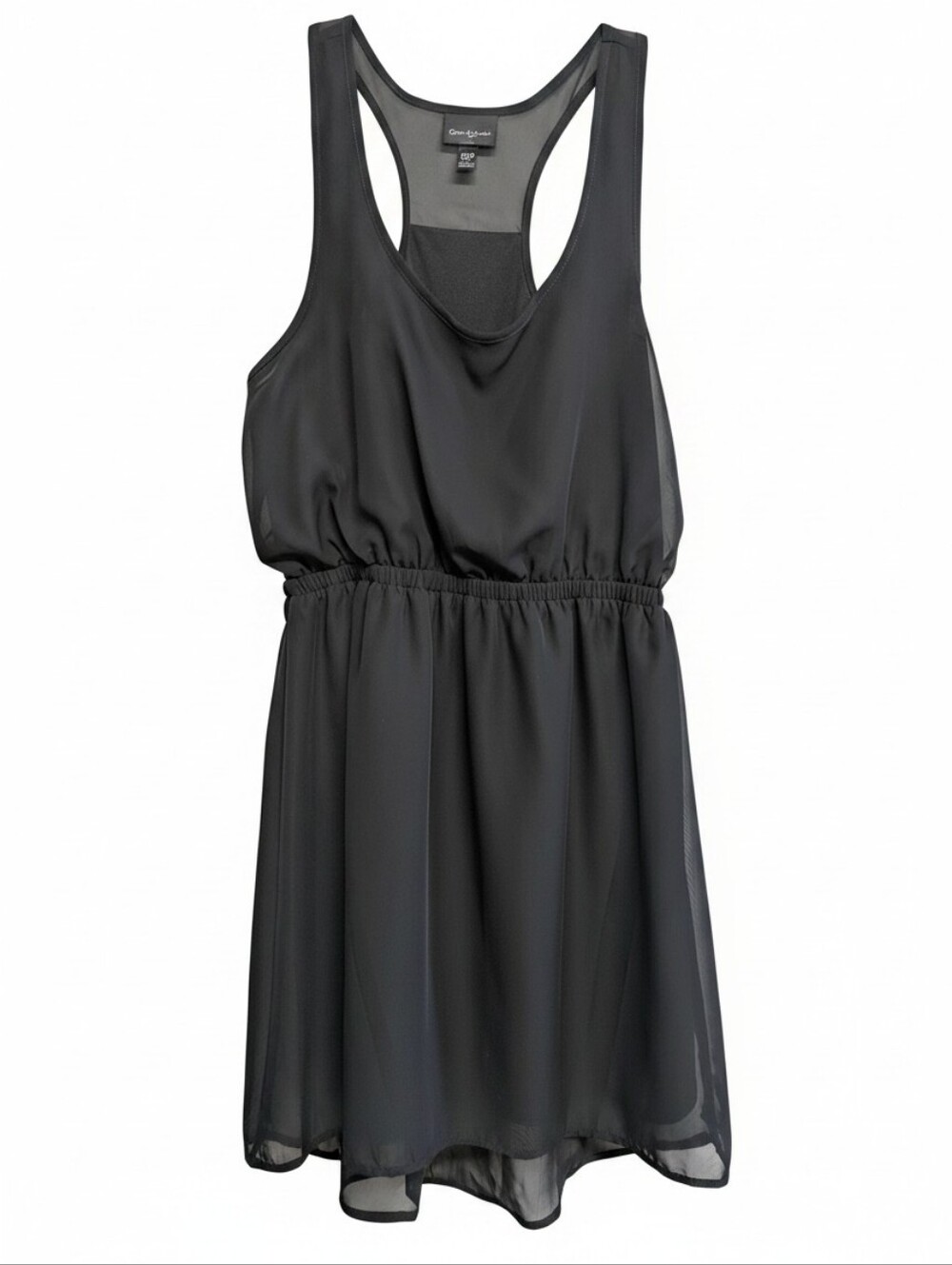 Flirty Racerback Layered Mini Dress Size Small - Picture 7 of 7